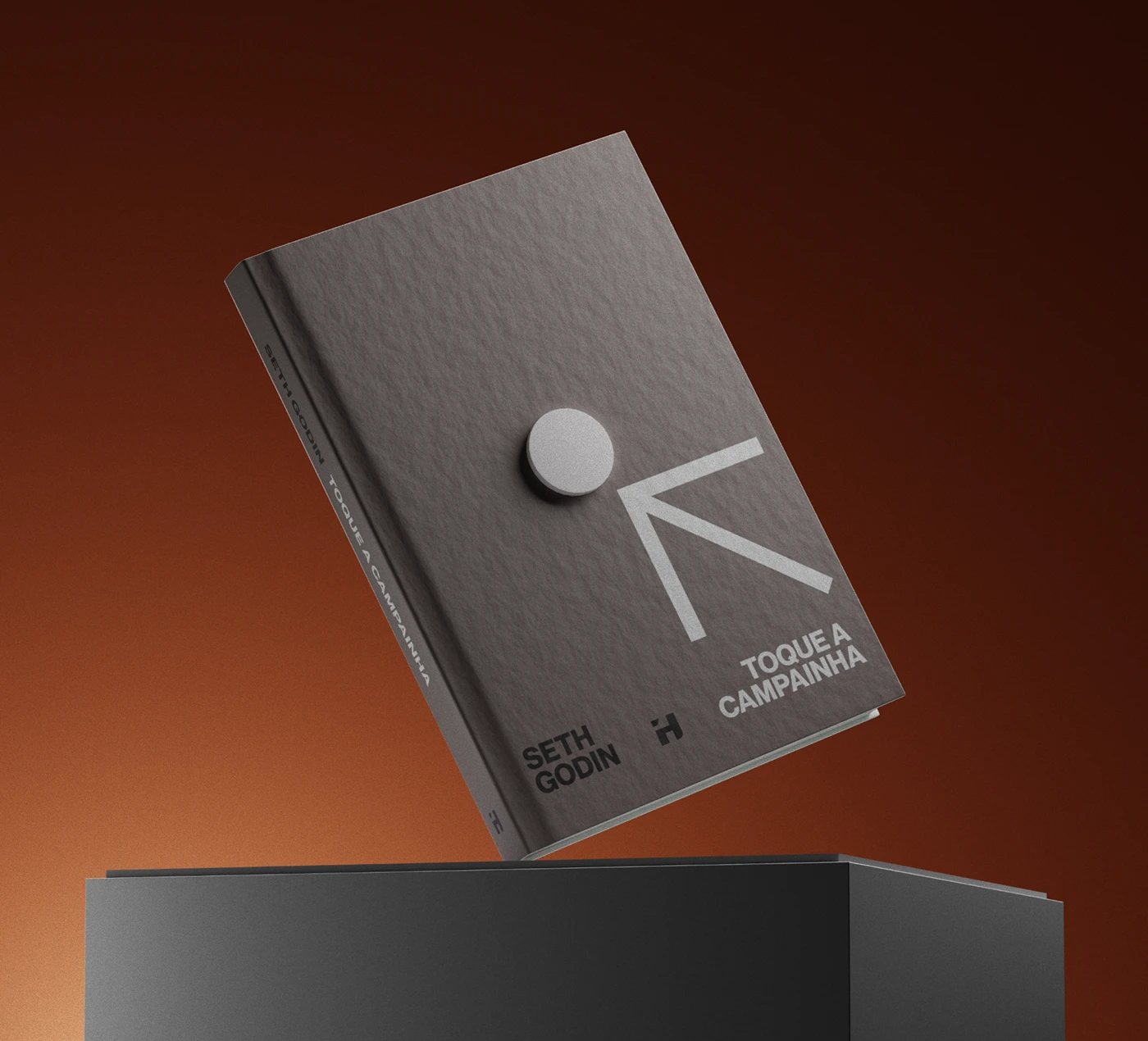 3D render of the book Toque a Campainha by Seth Godin