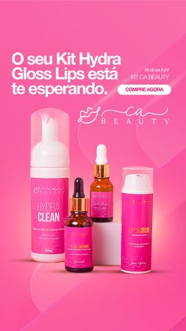 Ca Beauty Hydra Gloss Lips kit ad for stories